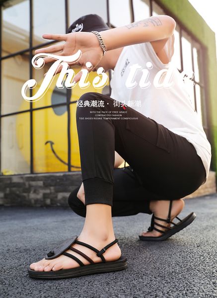 2021 new mens herringbone sandals trendy fashion comfortable waterproof simple atmosphere wear-resistant non-slip sandals, Black
2021 new mens herringbone sandals trendy fashion comfortable waterproof simple atmosphere wear-resistant non-slip sandals, Black