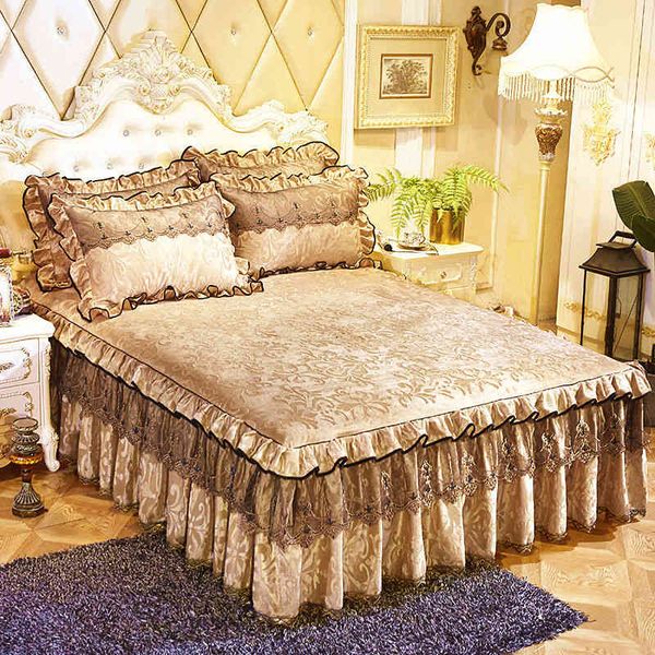 bed skirt 3 pcs spreads european luxury thicken beautiful cal king size ding havy sheets spreads queen/king b23r
bed skirt 3 pcs spreads european luxury thicken beautiful cal king size ding havy sheets spreads queen/king b23r