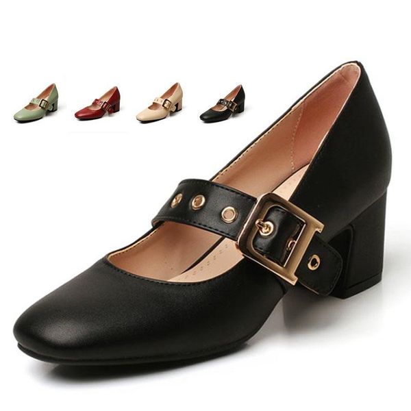 fashion women square heel mary jane shoes round toe ankle strap ladies high pumps buckle retro style dress, Black
fashion women square heel mary jane shoes round toe ankle strap ladies high pumps buckle retro style dress, Black