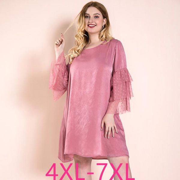 casual dresses female spring autumn plus size dress for women large loose elegant pagoda long sleeve lace o neck 4xl 5xl 6xl 7xl, Black;gray
casual dresses female spring autumn plus size dress for women large loose elegant pagoda long sleeve lace o neck 4xl 5xl 6xl 7xl, Black;gray