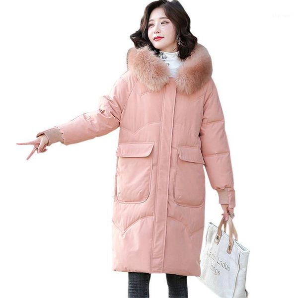women's down & parkas 2021 winter thick cotton jackets women parka hooded big fur collar long outwear female coat solid overcoats slim, Black
women's down & parkas 2021 winter thick cotton jackets women parka hooded big fur collar long outwear female coat solid overcoats slim, Black