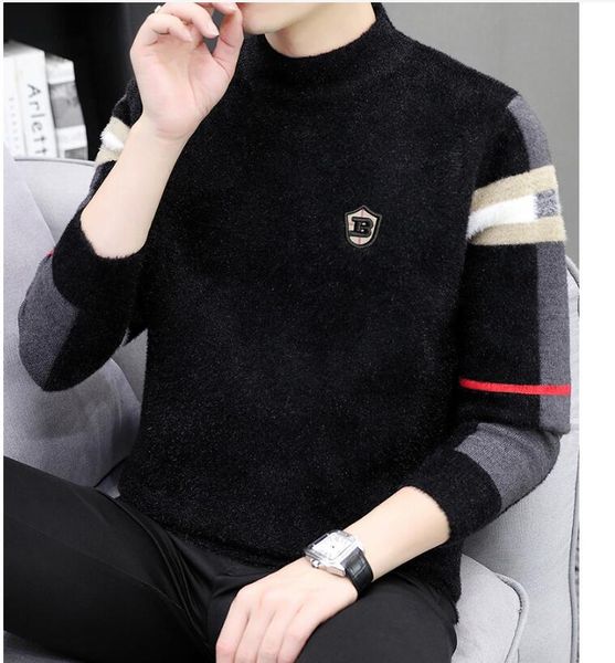 2021 winter new men's sweater trend color matching jacket european version fashion embroidery vibrato fast hand explosion style, White;black
2021 winter new men's sweater trend color matching jacket european version fashion embroidery vibrato fast hand explosion style, White;black