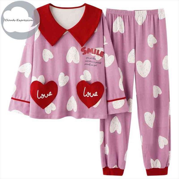 spring autumn long sleeved womens sleep lounge pajama lady pajama set cartoon pyjamas cotton sleepwear -2xl fashion homewear, Black;red
spring autumn long sleeved womens sleep lounge pajama lady pajama set cartoon pyjamas cotton sleepwear -2xl fashion homewear, Black;red