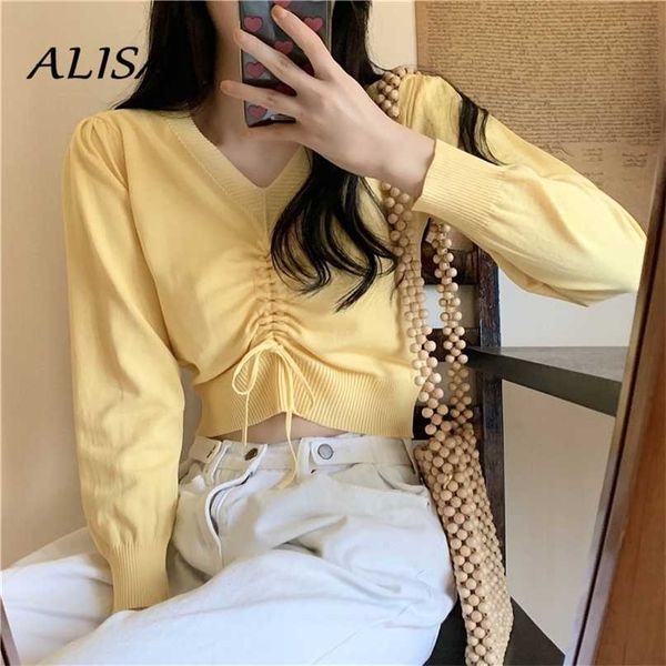 spring autumn sweater women long sleeve v neck crop korean style ladies sweet pullover knitted shirts 211011, White;black
spring autumn sweater women long sleeve v neck crop korean style ladies sweet pullover knitted shirts 211011, White;black