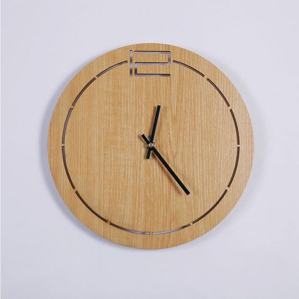 wall clocks brief style mute big round clock home decoration 12inch modern digital wood watch wooden living room decor
wall clocks brief style mute big round clock home decoration 12inch modern digital wood watch wooden living room decor