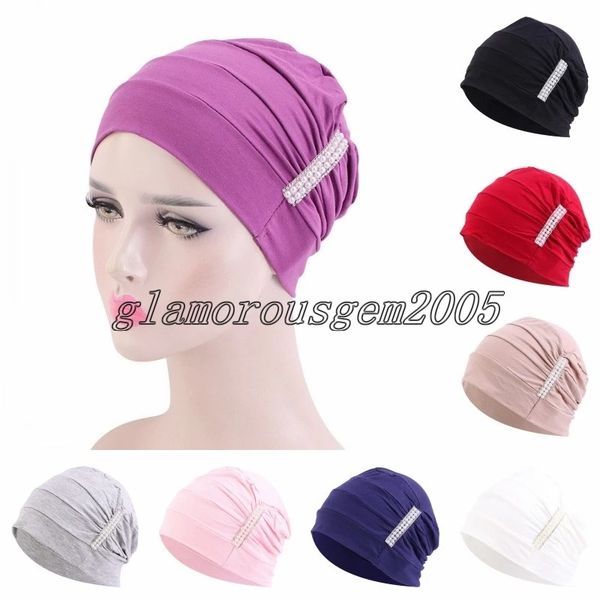 pearl decoration soft modal beanies elegant muslim women wraps turban hat islamic pleated hijab hair loss cap chemo bonnet, Blue;gray
pearl decoration soft modal beanies elegant muslim women wraps turban hat islamic pleated hijab hair loss cap chemo bonnet, Blue;gray