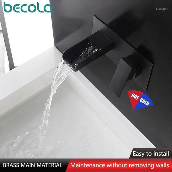 bathroom sink faucets brass wall mounted basin faucet single handle mixer tap & cold water waterfall matte black chrome fine casting1
bathroom sink faucets brass wall mounted basin faucet single handle mixer tap & cold water waterfall matte black chrome fine casting1