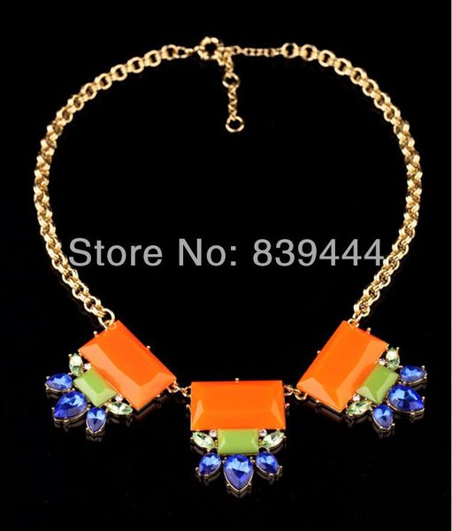 chokers gold color chain jewelry fashion orange necklace crystal, Golden;silver
chokers gold color chain jewelry fashion orange necklace crystal, Golden;silver