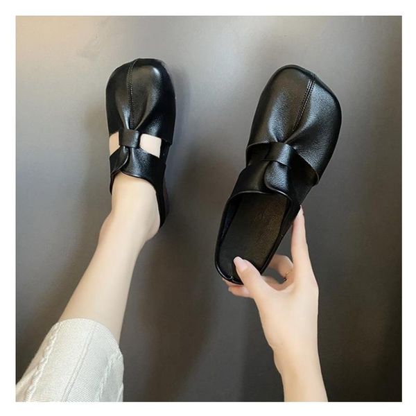 slippers large size 2021 women's outer wear soft sole baotou half european and american hollowed out folding sandals, Black
slippers large size 2021 women's outer wear soft sole baotou half european and american hollowed out folding sandals, Black