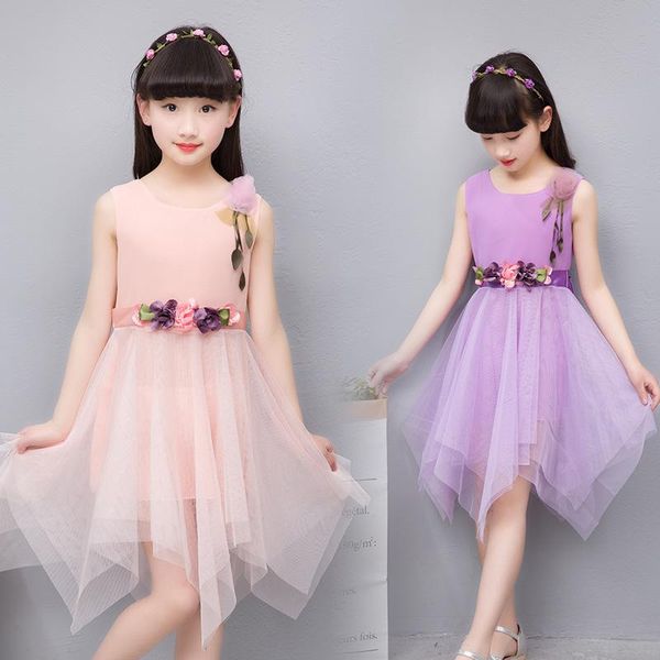 girl's dresses girl summer dress vestidos 2021 bohemian irregular mesh children flower party, Red;yellow
girl's dresses girl summer dress vestidos 2021 bohemian irregular mesh children flower party, Red;yellow