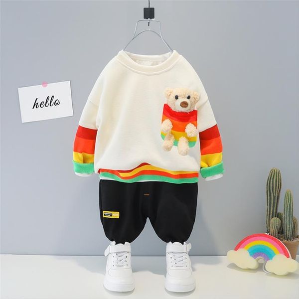 baby boys girls clothing sets spring children clothes rainbow colors beart shirt pants toddler infant kids costume, White
baby boys girls clothing sets spring children clothes rainbow colors beart shirt pants toddler infant kids costume, White