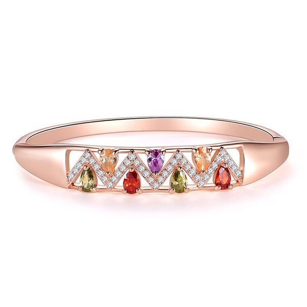 bangle yjgs simple fashionable geometric open bangles for female exquisite wave shape inlaid half circle zircon charm jewelry, Black
bangle yjgs simple fashionable geometric open bangles for female exquisite wave shape inlaid half circle zircon charm jewelry, Black
