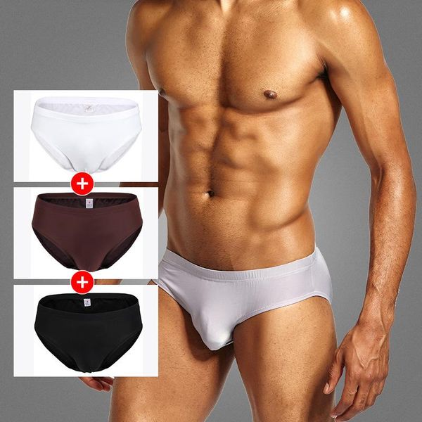 seamless ice silk briefs mens underwear bugle pouch panties cuecas underpants slip homme tanga bikini plus size, Black;white
seamless ice silk briefs mens underwear bugle pouch panties cuecas underpants slip homme tanga bikini plus size, Black;white