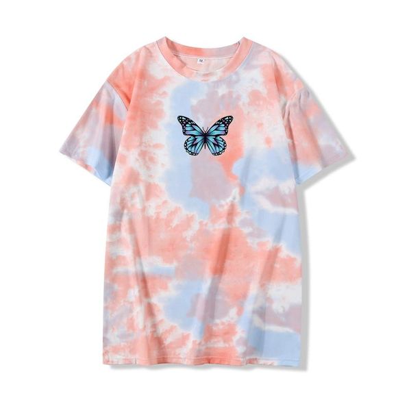 fashion all-match women tie dye t-shirt summer cartoon blue butterfly print pattern japan korean harajuku style streetwear women's, White
fashion all-match women tie dye t-shirt summer cartoon blue butterfly print pattern japan korean harajuku style streetwear women's, White
