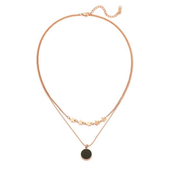 stainless steel 2 layer stars round drape charms beaded clavicle chain necklace for women fashion fine jewelry party gift chains, Silver
stainless steel 2 layer stars round drape charms beaded clavicle chain necklace for women fashion fine jewelry party gift chains, Silver
