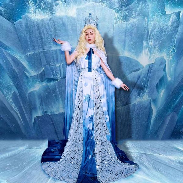 stage wear christmas costume women party bar sleeveless silver sequins long dress fairy blue cloak festival clothing xs2715, Black;red
stage wear christmas costume women party bar sleeveless silver sequins long dress fairy blue cloak festival clothing xs2715, Black;red