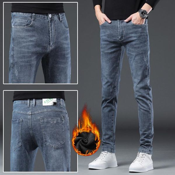 men's jeans h-q man winter warm trousers with fleece stretchy harlan pants black slim 2021, Blue
men's jeans h-q man winter warm trousers with fleece stretchy harlan pants black slim 2021, Blue