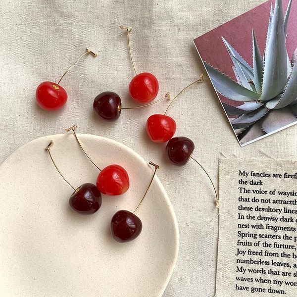 dangle & chandelier korean simulation fruit acetate resin cherry earrings sweet cute red for women fashion jewelry gift, Silver
dangle & chandelier korean simulation fruit acetate resin cherry earrings sweet cute red for women fashion jewelry gift, Silver