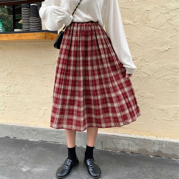 skirts spring summer women midi long plaid vintage preppy style teen girls elastic high waist a-line pleated skirt h8xq, Black
skirts spring summer women midi long plaid vintage preppy style teen girls elastic high waist a-line pleated skirt h8xq, Black