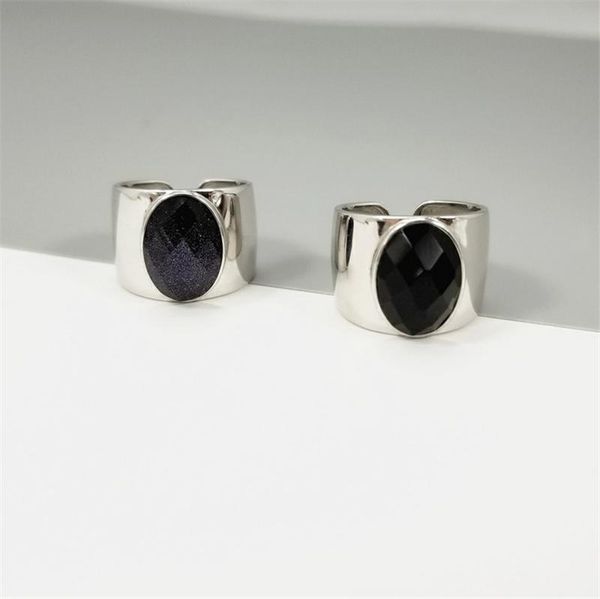 wedding rings 100% real 925 sterling silver black/glitter blue onyx natural stone women vintage ring s925 female wide band open cuff gift, Slivery;golden
wedding rings 100% real 925 sterling silver black/glitter blue onyx natural stone women vintage ring s925 female wide band open cuff gift, Slivery;golden