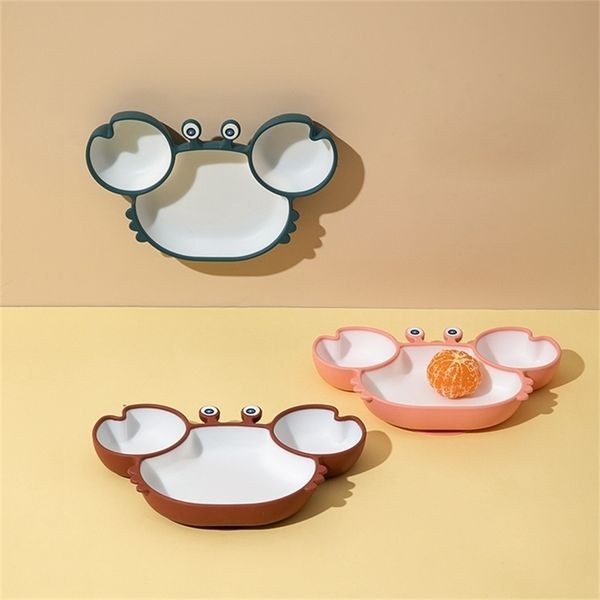 baby silicone sucker tableware for cartoon crab anti-fall dinner plate infant kids supplementary food bowl soft dishes 211026
baby silicone sucker tableware for cartoon crab anti-fall dinner plate infant kids supplementary food bowl soft dishes 211026