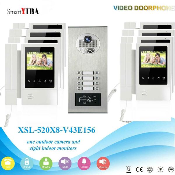 smartyiba wired 4"tft lcd color touch screen hd camera video door bell phone intercom system kit access control phones
smartyiba wired 4"tft lcd color touch screen hd camera video door bell phone intercom system kit access control phones