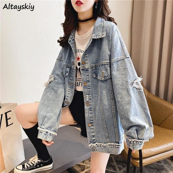 women's jackets basic women solid oversize vintage denim outwear fur-lined chic retro loose korean style streetwear all-match casual, Black;brown
women's jackets basic women solid oversize vintage denim outwear fur-lined chic retro loose korean style streetwear all-match casual, Black;brown