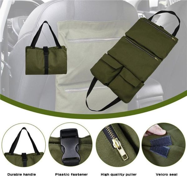 car organizer foldable storage roll pack multi-purpose tool up bag key pouch durable canvas
car organizer foldable storage roll pack multi-purpose tool up bag key pouch durable canvas