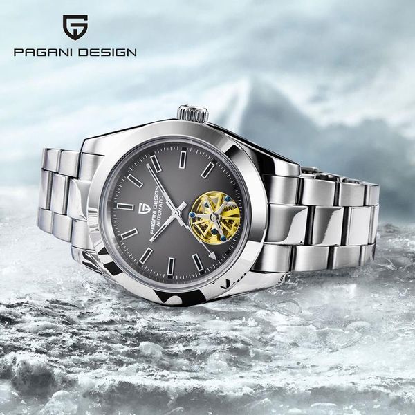 men mechanical wristwatches automatic watch clocks waterproof business relogio masculino 2021, Slivery;brown
men mechanical wristwatches automatic watch clocks waterproof business relogio masculino 2021, Slivery;brown