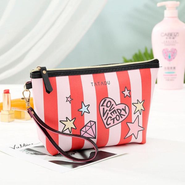 fashion pu inkjet portable cosmetic bag women striped travel multi-function storage toiletry makeup bags & cases
fashion pu inkjet portable cosmetic bag women striped travel multi-function storage toiletry makeup bags & cases