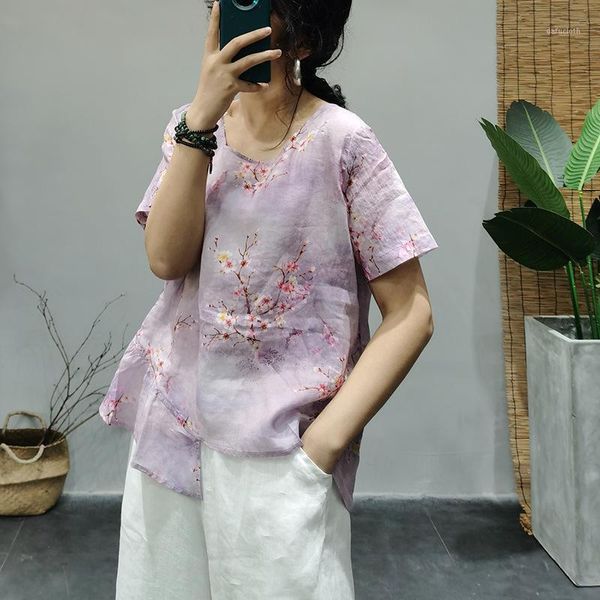 women's t-shirt 2021 women retro casual pullovers o-neck short sleeve print mori girl vintage irregular, White
women's t-shirt 2021 women retro casual pullovers o-neck short sleeve print mori girl vintage irregular, White