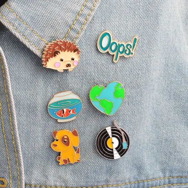 dog hedgehog painting brooch pins set 2021 goldfish bowl black record enamel funny metal brooches for girls gift jewelry earth badges venus, Gray
dog hedgehog painting brooch pins set 2021 goldfish bowl black record enamel funny metal brooches for girls gift jewelry earth badges venus, Gray