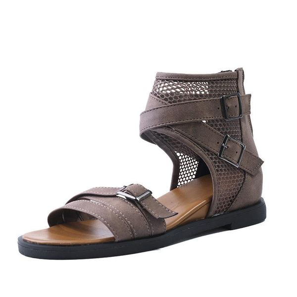 rome sandals women summer shoes flat elegant ladies party thick sole mesh black a2240
rome sandals women summer shoes flat elegant ladies party thick sole mesh black a2240