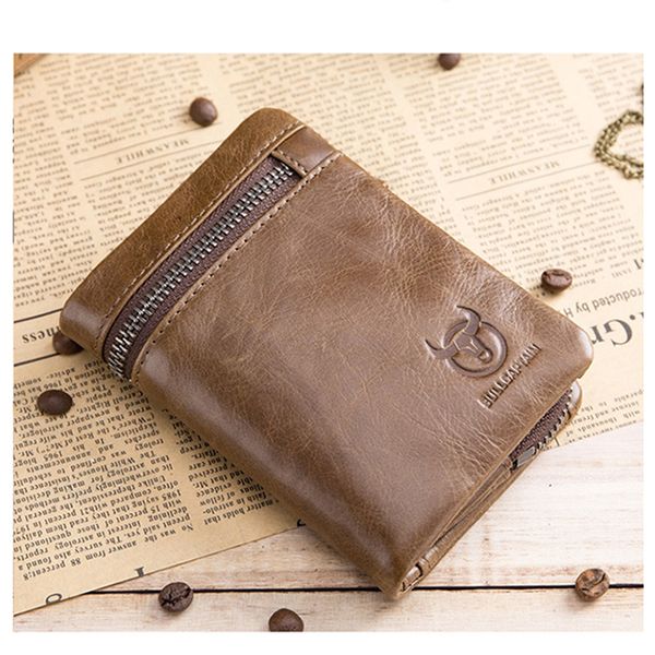 bullcaptain short tri-fold buckle zipper wallet men's cow leather coin purse money bag business card rfid holder, Red;black
bullcaptain short tri-fold buckle zipper wallet men's cow leather coin purse money bag business card rfid holder, Red;black