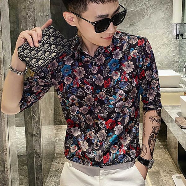 flower shiirts men short sleeve slim fit streetwear shirts summer social party nightclub casual tuxedo shirt chemise homme 210527, White;black
flower shiirts men short sleeve slim fit streetwear shirts summer social party nightclub casual tuxedo shirt chemise homme 210527, White;black