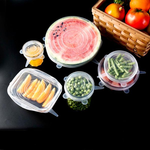 food savers & storage containers summer 2021 packaging lid, 6 stretchable silicone lids, reusable universal lid preservation sealing
food savers & storage containers summer 2021 packaging lid, 6 stretchable silicone lids, reusable universal lid preservation sealing