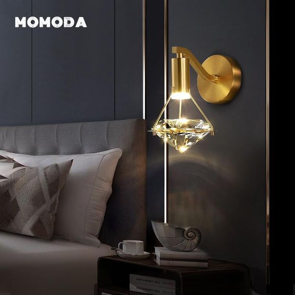wall lamps modern copper led luxury crystal diamond sconce home decor bedroom living room corridor indoor lighting fixture
wall lamps modern copper led luxury crystal diamond sconce home decor bedroom living room corridor indoor lighting fixture