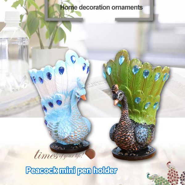 peacock personality pen holder desk decoration resin brush container for home office a1 decorative objects & figurines
peacock personality pen holder desk decoration resin brush container for home office a1 decorative objects & figurines