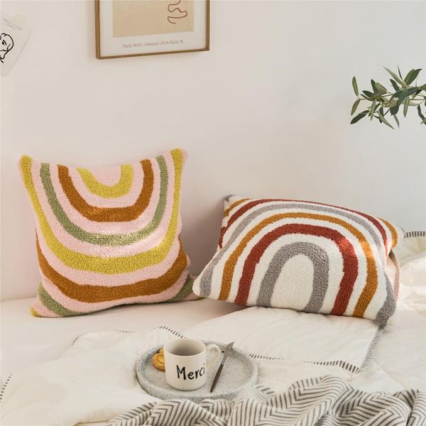 pillow case soft knit rainbow cuhion cover 45x45cm solid cove pink white home decoration square for sofa bed
pillow case soft knit rainbow cuhion cover 45x45cm solid cove pink white home decoration square for sofa bed