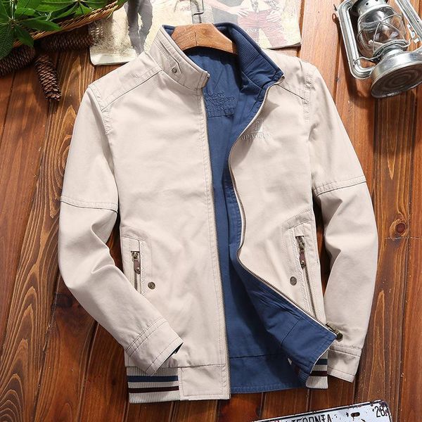 men's jackets spring autumn military jacket men double sides wear cotton breathable mens clothing plus size -5xl and coats, Black;brown
men's jackets spring autumn military jacket men double sides wear cotton breathable mens clothing plus size -5xl and coats, Black;brown
