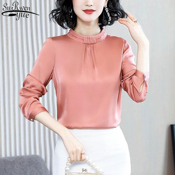 women's blouses & shirts woman's korean clothes women silk shirt long sleeve spring satin commute plus size ropa de mujer 13045, White
women's blouses & shirts woman's korean clothes women silk shirt long sleeve spring satin commute plus size ropa de mujer 13045, White