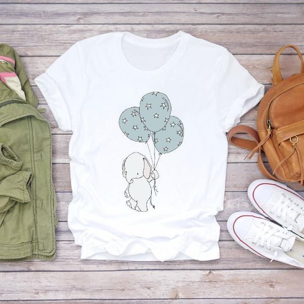 women 2021 cartoon 90s balloon elephant womens t shirt ladies graphic female tee t-shirt korean clothes lady t-shirts women's, White
women 2021 cartoon 90s balloon elephant womens t shirt ladies graphic female tee t-shirt korean clothes lady t-shirts women's, White