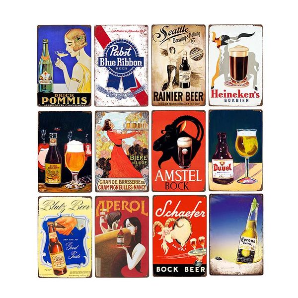 vintage beer metal plates tin signs plaque bar pub club man cave retro posters wall decorative home decor 20x30cm
vintage beer metal plates tin signs plaque bar pub club man cave retro posters wall decorative home decor 20x30cm