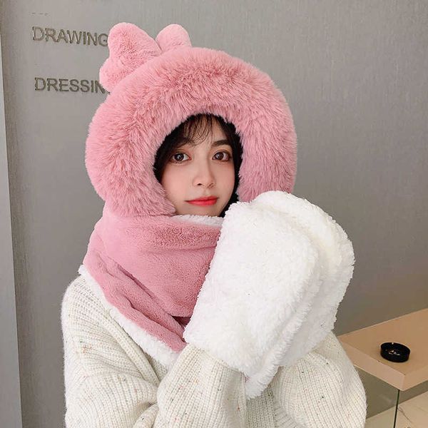 korean winter imitation rabbit hair hat scarf glov three piece set female lovely bow and veet warm bib student, Blue;gray
korean winter imitation rabbit hair hat scarf glov three piece set female lovely bow and veet warm bib student, Blue;gray