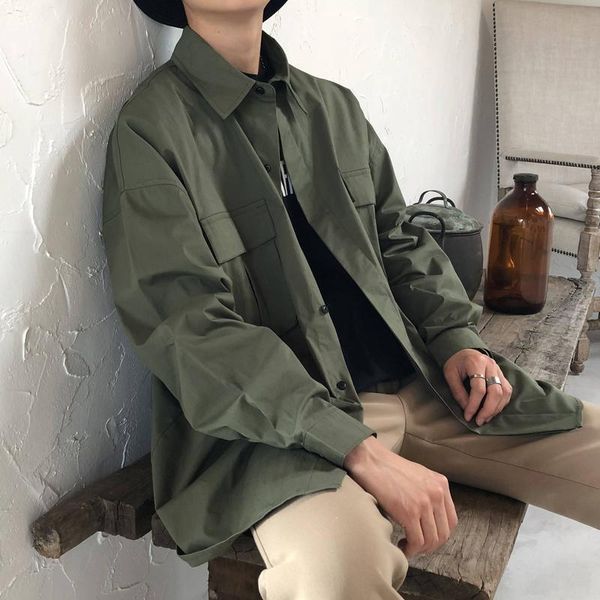 men's fashion brand youth camisa masculina casual loose turn-down green/pink/black color long sleeves slim fit shirt -2xl shirts, White;black
men's fashion brand youth camisa masculina casual loose turn-down green/pink/black color long sleeves slim fit shirt -2xl shirts, White;black