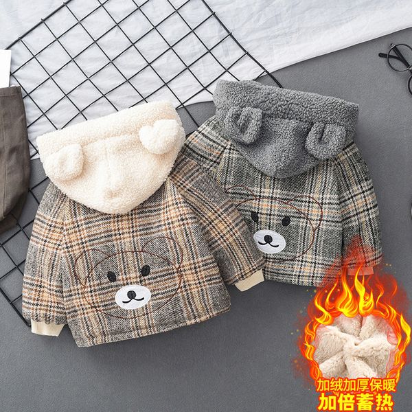 baby boys coat 0-5 years old spring and autumn jacket padded jacket childrens plaid hood jacket cartoon embroidered bear, Blue;gray
baby boys coat 0-5 years old spring and autumn jacket padded jacket childrens plaid hood jacket cartoon embroidered bear, Blue;gray