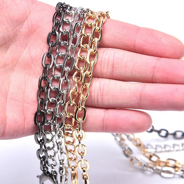 bag parts & accessories wide flat replacement chain strap metal link clasp purse handle shoulder cross body handbag, Black
bag parts & accessories wide flat replacement chain strap metal link clasp purse handle shoulder cross body handbag, Black