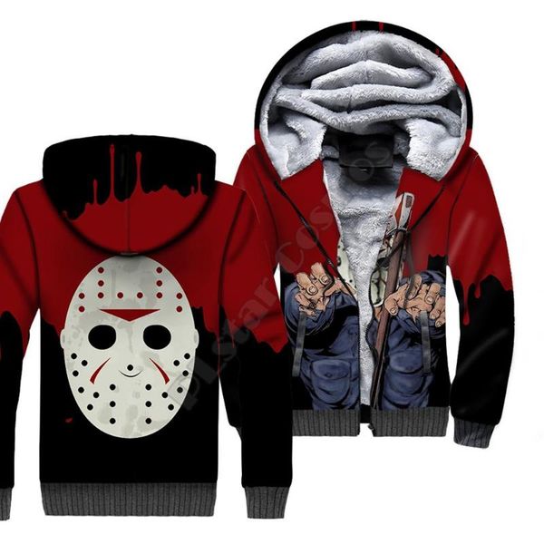 women's hoodies & sweatshirts michael myers 3d printed fleece zipper men women winter warm double plus velvet jacket cosplay costumes 0, Black
women's hoodies & sweatshirts michael myers 3d printed fleece zipper men women winter warm double plus velvet jacket cosplay costumes 0, Black