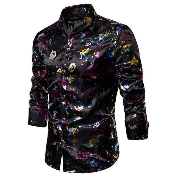 men's casual shirts funny pumpkins print halloween shirt camisa masculina 2021 autumn long sleeve black men party cosplay male, White;black
men's casual shirts funny pumpkins print halloween shirt camisa masculina 2021 autumn long sleeve black men party cosplay male, White;black