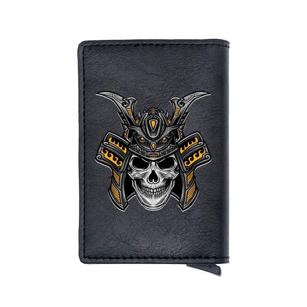 card holders classic fashion black punk skull pilot digital printing holder wallet men women leather small purse, Brown;gray
card holders classic fashion black punk skull pilot digital printing holder wallet men women leather small purse, Brown;gray